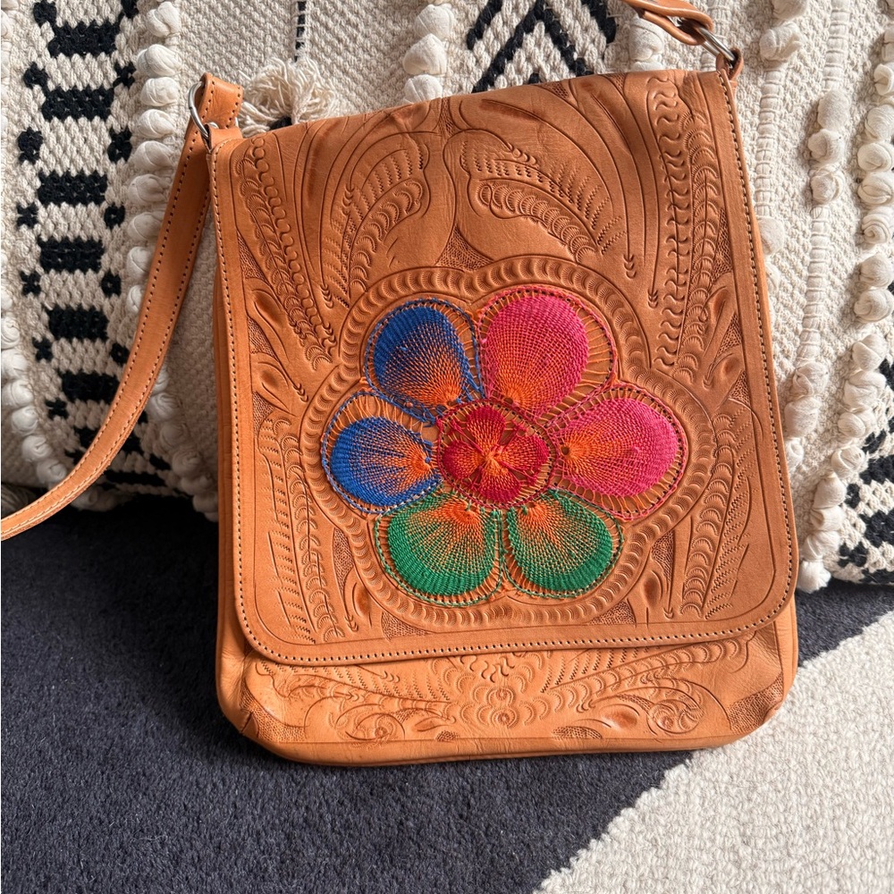 Beautiful Real leather Crossbody bag.